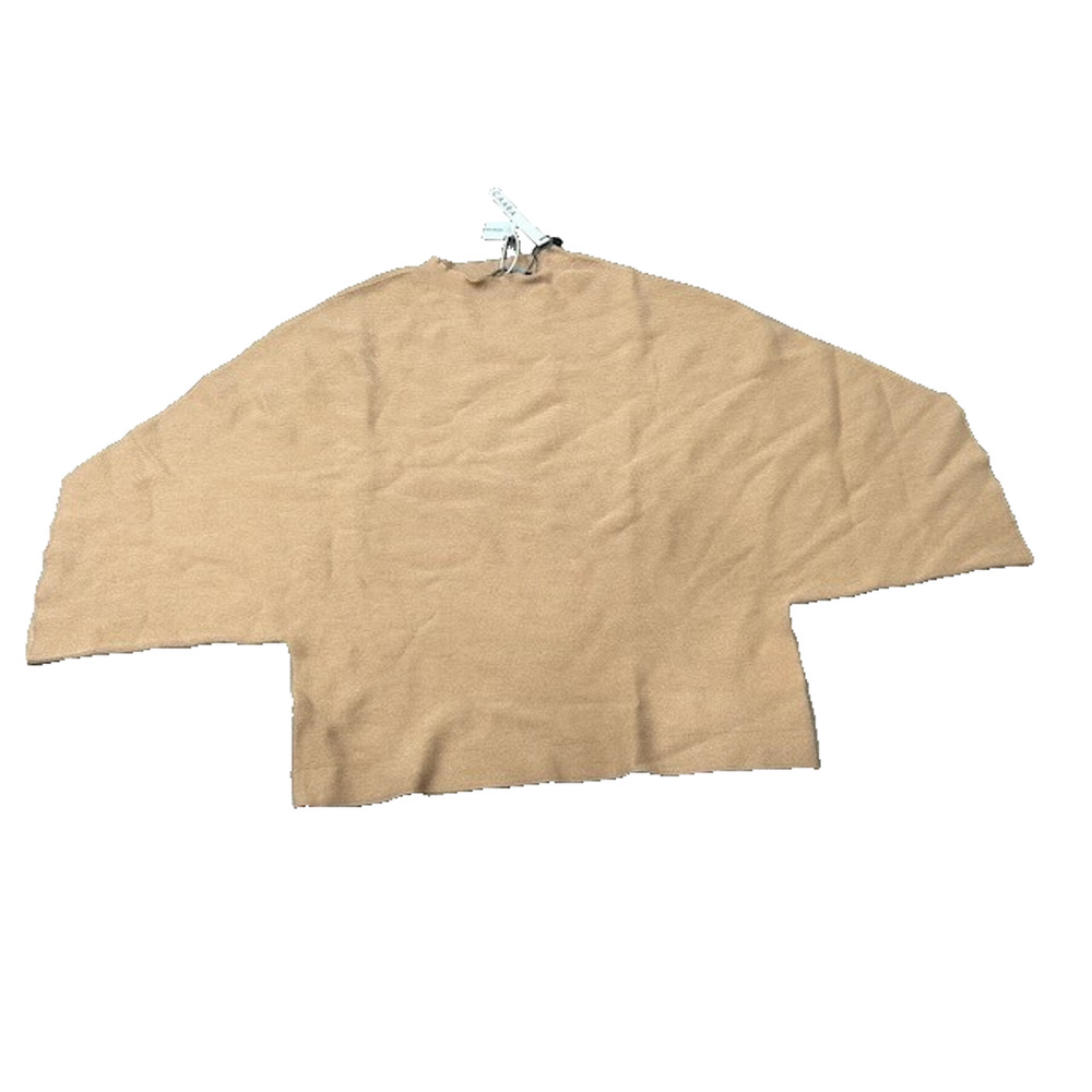 NWT Caara Womens Batwing Sleeve Sweater Wool Blend Knit Stretchy Boho Tan Size L